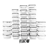 32 recipientes contenedores herméticos para alimentos