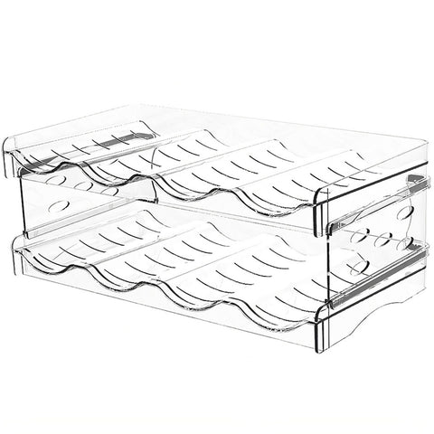 Portabotellas de Acrílico Brandtrendy | Estante 2 Niveles para 8 Botellas | Organizador para Vino, Termos, Aceites y Vinagres | Diseño Moderno y Transparente para Cocina, Bar, Restaurante y Gimnasio | Fácil Montaje y Resistente