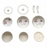 Set Brandtrendy de 15 Piezas de Ollas y Sartenes con Mango Extraíble | Batería de Cocina Antiadherente de Granito | Apto para Lavavajillas, Compatible con Estufa y Horno | Incluye Tapas de Almacenamiento | Ahorra Espacio | Aptos para cocina de inducción