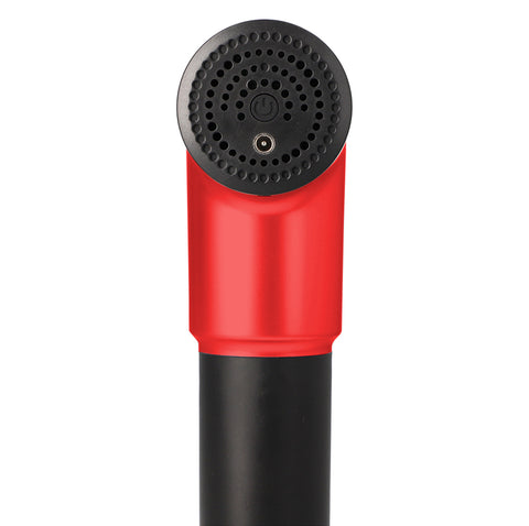 Masajeador Muscular Brandtrendy Color Rojo | 6 Niveles de Intensidad | 4 Cabezales Intercambiables | Silencioso y Portátil | Alivio del Dolor y Recuperación Muscular
