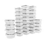 32 recipientes contenedores herméticos para alimentos