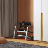 Kit Brandtrendy Mancuernas 6 en 1 de 30 KG Multifuncional con Peso Ajustable. Convertible es Mancuernas, Barra Larga, Pesas Rusas. Diseño compacto, seguro y versátil para entrenar en casa o gimnasio.