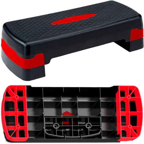 Step Aerobics Ajustable de Brandtrendy Escalón para Entrenamiento en Casa y Gimnasio – Superficie Antideslizante, Altura Ajustable de 10 cm a 16 cm, Capacidad de 200 kg – Plataforma Ideal para Ejercicio como Cardio, Fuerza y Rutinas HIIT