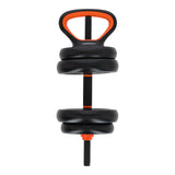 Kit Brandtrendy Mancuernas 6 en 1 de 30 KG Multifuncional con Peso Ajustable. Convertible es Mancuernas, Barra Larga, Pesas Rusas. Diseño compacto, seguro y versátil para entrenar en casa o gimnasio.