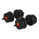 Kit Brandtrendy Mancuernas 6 en 1 de 30 KG Multifuncional con Peso Ajustable. Convertible es Mancuernas, Barra Larga, Pesas Rusas. Diseño compacto, seguro y versátil para entrenar en casa o gimnasio.