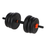 Kit Brandtrendy Mancuernas 6 en 1 de 30 KG Multifuncional con Peso Ajustable. Convertible es Mancuernas, Barra Larga, Pesas Rusas. Diseño compacto, seguro y versátil para entrenar en casa o gimnasio.