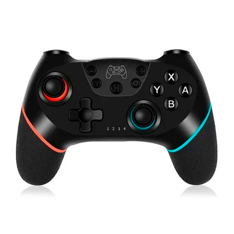 Control Inalámbrico Brantrendy para Nintendo Switch y PC | Rojo con Azul | Conexión Bluetooth | Rockers de Alta Precisión 360° | Compatible con Windows | Incluye Cable USB