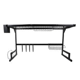 Escurridor Brandtrendy de Cocina 1 Nivel 65 cm, Multifuncional de Acero Inoxidable, con Bandejas Rack y Ganchos Móviles para Platos, Vasos y Utensilios. Fácil de Instalar, Ideal para Mantener tu Cocina Ordenada