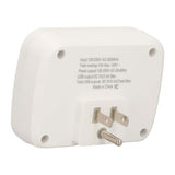 Multicontacto Fratech con 2 enchufes CA, 2 puertos USB-A y 1 USB-C. Modelo L02. Protección contra sobrecargas y cortocircuitos. Diseño compacto sin cables largos, ideal para hogar, oficina y viajes. Compatible con smartphones, laptops, cámaras y más.