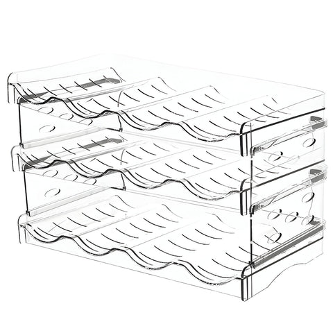 Estante Portabotellas Brandtrendy de Acrílico, 3 Niveles para Vino, Aceites y Termos. Organizador Transparente, Resistente y Elegante para Cocina, Bar y Comedor. Capacidad de hasta 12 botellas, fácil de limpiar y ligero para mover.