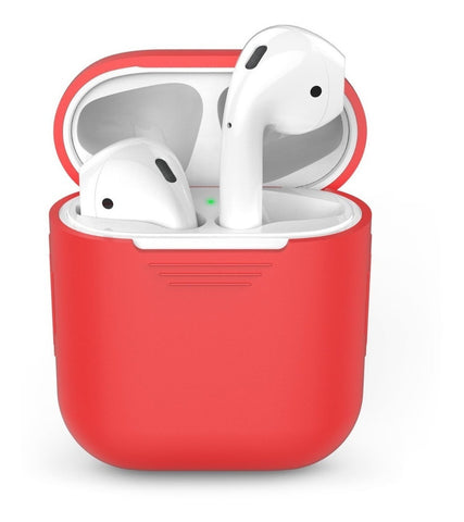 Funda Para Caja De AirPods De Silicon Máxima Protección