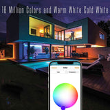 4 Focos Inteligentes WiFi Multicolor y LuzBlanca Fría y Cálida Bombilla Inteligente RGB y Luz Blanca