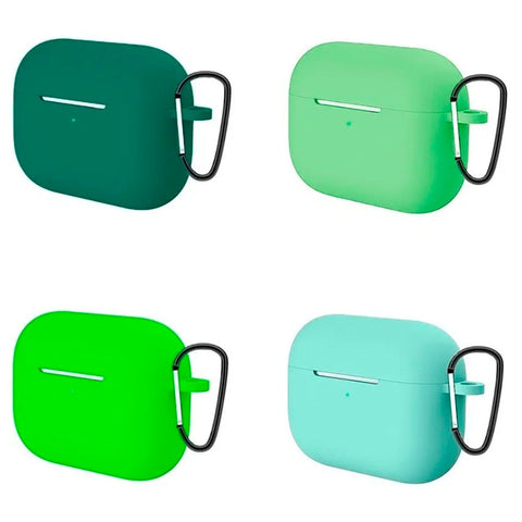 Pack 4 Fundas Para AirPods Pro De Silicon Verdes