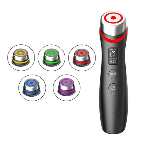 Dispositivo de Belleza Facial 6 en 1, 5 con Microcorriente, LED, Air Shot y App Móvil para Skincare Personalizado, Sin Gel Conductivo para mejor Absorción de Piel