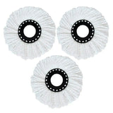 Kit para Limpieza Bradntrendy con Cubeta Color Plata, Mango Extensible y 3 Repuestos de Microfibra | Cabezal 360°, Sistema Manos Libres, Tapón de Drenado y Limpieza Profunda