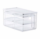 Organizador de alimentos con asa para refrigerador ideal para organizar tu cocina, alimentos e insumos, así como productos de uso personal diseñó 5 en 1