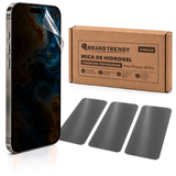 Brandtrendy Mica Hidrogel Apple iPhone 18 Pro Premium HD Privacidad 3 piezas