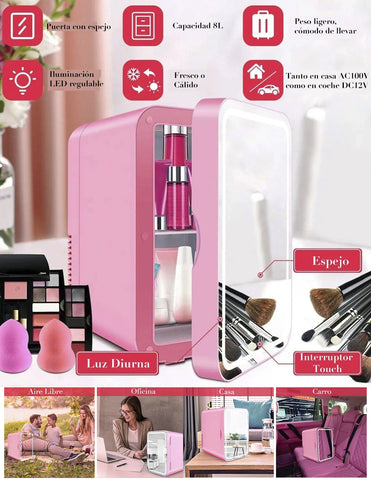 Mini refrigerador Brandtrendy 8 L Rosa