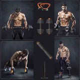 Kit de Mancuernas Brandtrendy 6 en 1 Ajustable 20 kg – Pesas Rusas, Barra y Discos para Entrenamiento en Casa y Gimnasio – Diseño Compacto y Seguro, Ideal para Rutinas Completa de Fuerza y Resistencia