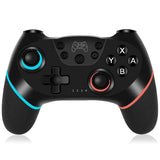 Control Inalámbrico Brandtrendy Azul-Rojo para Nintendo Switch y PC | Conexión Bluetooth | Rockers de Alta Precisión 360° | Diseño Ergonómico | Incluye Cable USB