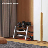 Kit Brandtrendy de Mancuernas 6 en 1 Ajustables 10 kg, Convertible en Pesas Rusas y Barra, con Discos de Diferentes Pesos, Agarraderas Push-Up y Base Compacta para Entrenamiento en Casa y Gimnasio. 