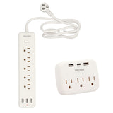 Kit Dos multicontactos EL10 + L02 con Entradas USB C y B para Electrodomésticos y Dispositivos Móviles