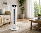 Ventilador Torre Oscilante de Piso con Diseño Compacto, 3 Velocidades y Funcionamiento Silencioso para Hogar, Oficina y Recámara