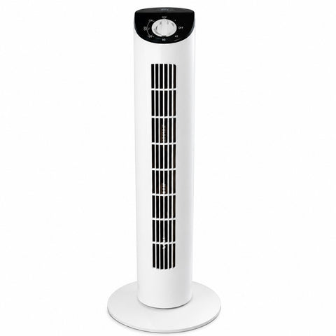 Ventilador Torre Oscilante de Piso con Diseño Compacto, 3 Velocidades y Funcionamiento Silencioso para Hogar, Oficina y Recámara