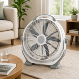 Ventilador de Piso 20 Pulgadas con 5 Aspas, 3 Velocidades, Cabezal Ajustable 360° y Diseño Silencioso de Alta Potencia