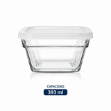 Juego de Comida Fitness 4 Recipientes de Vidrio con Tapas, Vasos y Tazones para Yogur, Avena, Fruta, Meal Prep y Conservación de Alimentos, Aptos para Refrigerador y Lavavajillas