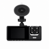 Kit para Auto Cámara DVR para Coche con 3 Lentes Grabación Bidireccional HD 1080P + Aspiradora Portátil para Automóvil y Hogar | Pantalla IPS 4.3", Visión Nocturna y G-Sensor