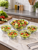 Brandtrendy Juego de Ensaladera Grande y 4 Tazones