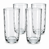 Brandtrendy Juego de 4 Vasos Altos de Vidrio