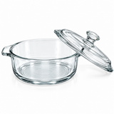 Brandtrendy Cacerola Multiusos de Vidrio con Tapa 948 ml para Hornear y Servir