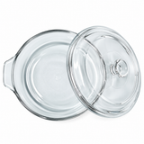 Brandtrendy Cacerola Multiusos de Vidrio con Tapa 3 L para Hornear y Servir