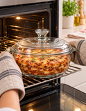Brandtrendy Cacerola Multiusos de Vidrio con Tapa 1.87 L para Hornear y Servir