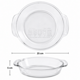 Brandtrendy Juego de 2 Moldes para Pay de Vidrio 9 Pulgadas