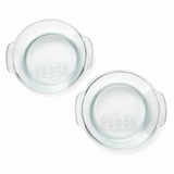 Brandtrendy Juego de 2 Moldes para Pay de Vidrio 9 Pulgadas