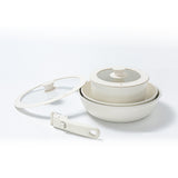 Set Brandtrendy de 15 Piezas de Ollas y Sartenes con Mango Extraíble | Batería de Cocina Antiadherente de Granito | Apto para Lavavajillas, Compatible con Estufa y Horno | Incluye Tapas de Almacenamiento | Ahorra Espacio | Aptos para cocina de inducción