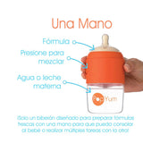 Biberón para Bebé Anticólico para Fórmula 3 pzas Color Naranja ( 5oz / 150ml )