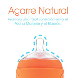 Biberón para Bebé Anticólico para Fórmula 3 pzas Color Naranja ( 5oz / 150ml )