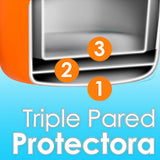 Set de 2 Vasos Térmicos de Acero Inoxidable con Tapa y Popote 13oz / 380ml Naranja y Azul