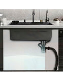 Tarja de Acero Inoxidable 68x45 cm | Fregadero Multifuncional con Grifo Desplegable, Rejilla de Enjuague, Tabla para Picar y Tina con Coladera | Diseño Moderno y Resistente, Fácil de Instalar y Limpiar | Ideal para Cocinas Prácticas y Elegantes