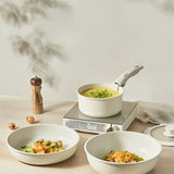 Set Brandtrendy de 15 Piezas de Ollas y Sartenes con Mango Extraíble | Batería de Cocina Antiadherente de Granito | Apto para Lavavajillas, Compatible con Estufa y Horno | Incluye Tapas de Almacenamiento | Ahorra Espacio | Aptos para cocina de inducción