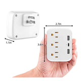 Kit Fratech y Brandtrendy con 3 multicontactos eléctricos (USB, CA, tipo C, protección 1200J) + foco inteligente WiFi RGB con control por app y voz