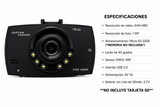 Camara Dvr Grabador Auto con Pantalla Nocturna