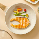 Batería de Cocina Brandtrendy de Granito Blanco Antiadherente 10 piezas | Set de Ollas, Sartenes y Tapas para Cocinar | Libre de PFOA | Apto para cocina de inducción | Fácil de limpiar