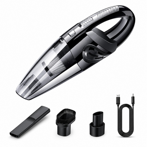 Aspiradora Manual Recargable Portátil para Auto y Hogar