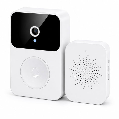 Fratech Timbre de Puerta con CÃ¡mara WiFi y Pantalla LCD, Mirilla Digital Inteligente con VisiÃ³n Nocturna, DetecciÃ³n de Movimiento, Audio Bidireccional, 38 Tonos y Control Desde Celular