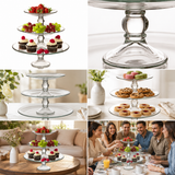 Set de Servicio Selene de Vidrio con Bases